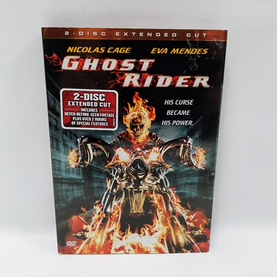 Ghost Rider - Nicolas Cage (DVD, 2007, 2-Disc Set, Extended Cut) - Very Good