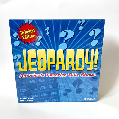 Jeopardy Board Game 2005 Original Edition Pressman Quiz Show SEALED (Minor wear)