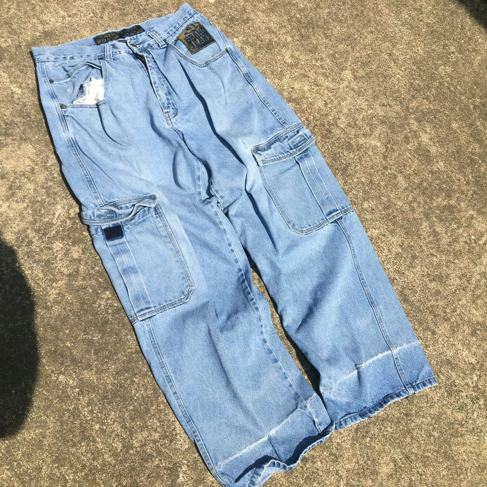 Vintage 80s 90s Denim Baggy Cargo Distressed Surf Skate Punk Vintage 80s 90s Denim Baggy Cargo Distressed Surf Skate Punk