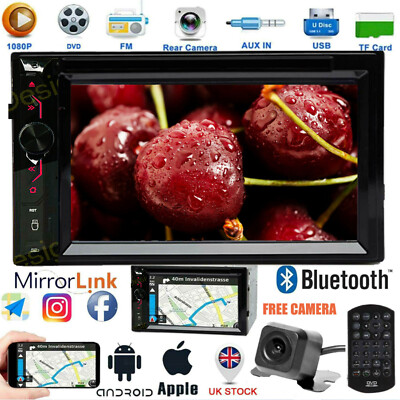 2Din Car Stereo DVD CD Radio FM Mirrorlink For GPS+Cam for Chevy Silverado 1500 