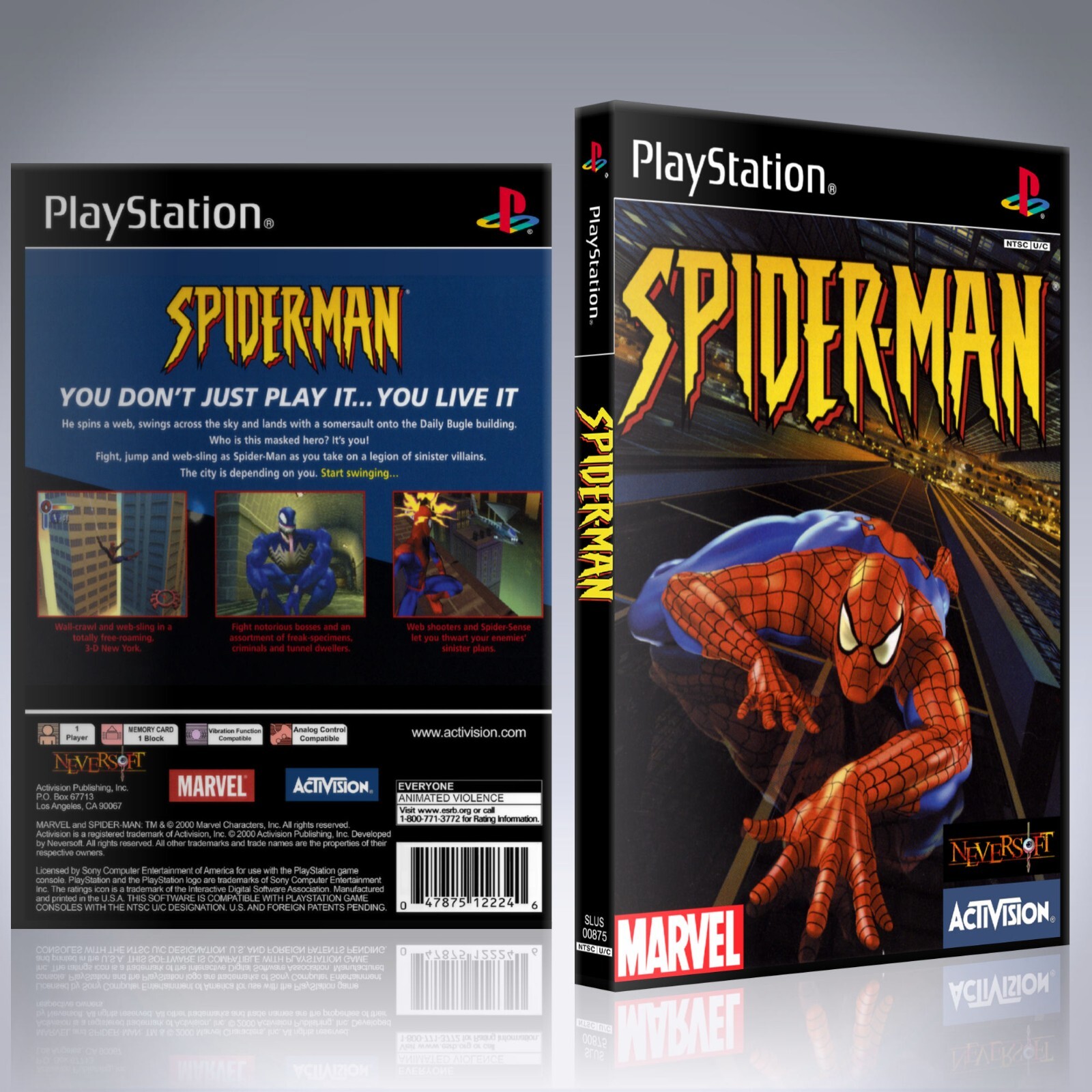 PS1 Case - NO GAME - Spider-Man | eBay