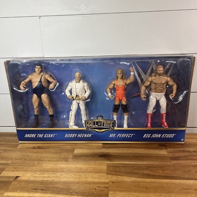 WWE Elite Mattel Hall of Fame Heenan Family Exclusive 4-Pack *BOX wear / DAMAGE