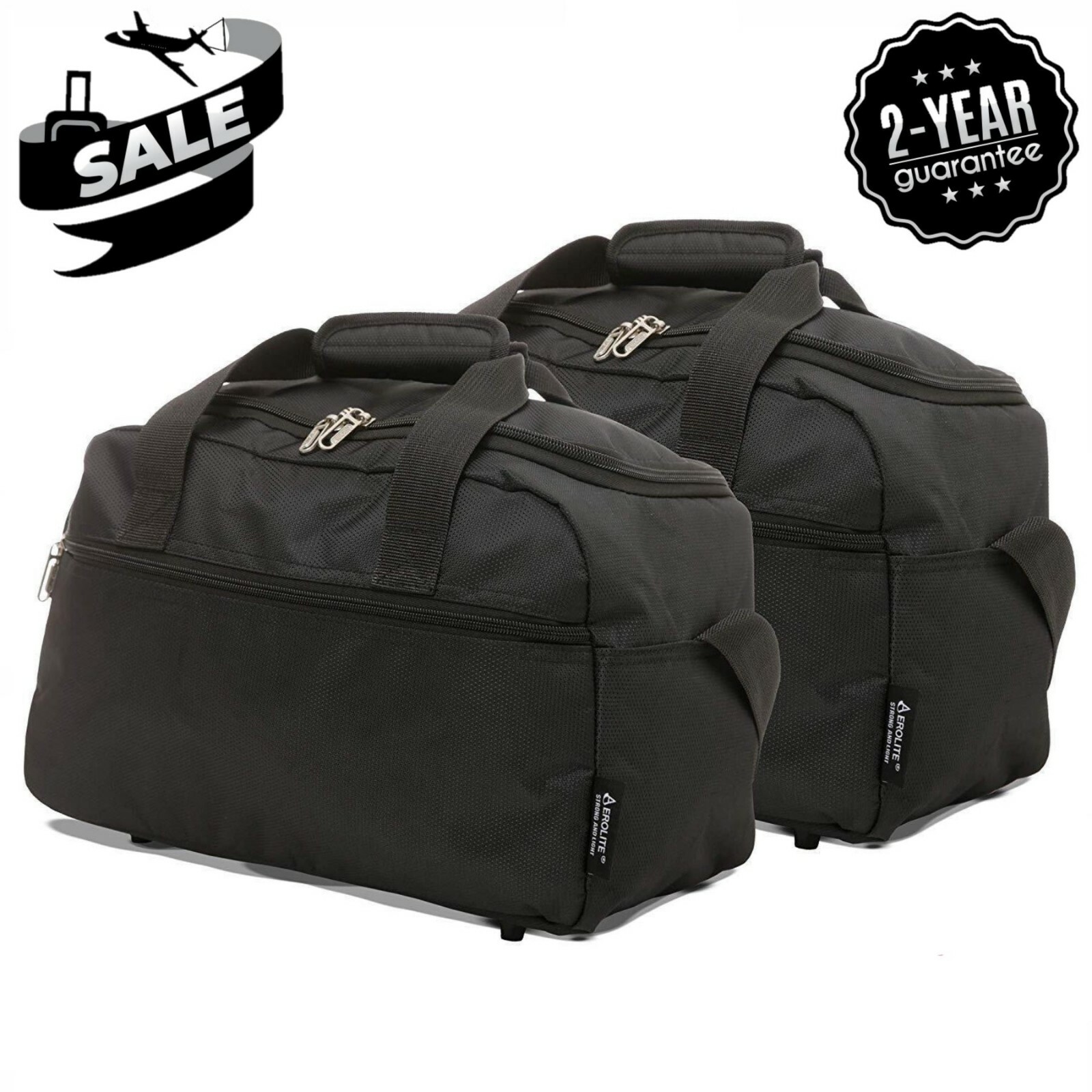 Aerolite New 2020 Ryanair 40x20x25 Max Size Holdall Cabin Luggage Flight Bag Set 5038230154564