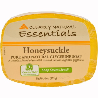 Clearly Natural Soap (Glycerine)-Honeysuckle 4 oz Bar Soap