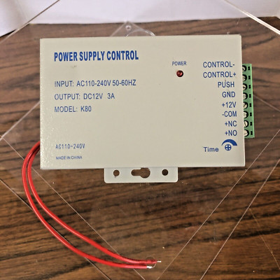 Door Access Power Supply Control DC 12V 3A /AC 110v~240V For Video Door Intercom