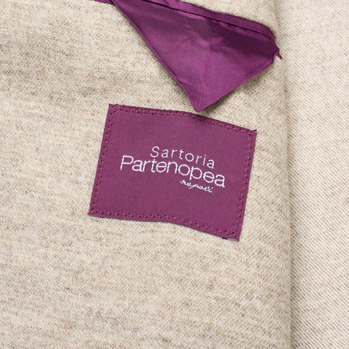 Pre-owned Sartoria Partenopea Beige Wool-cashmere Unlined Jacket Current Model