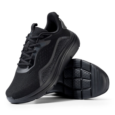 FitVille Men's Extra Wide Walking Lightweight Sneakers Breathable Athletic Shoes