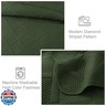 Exclusivo Mezcla King Quilt Set- Olive Green Quilts Bedding Set with 2 Pillow Shams, Modern King Bedspread with Striped Pattern, Soft Lightweight Bedspreads Coverlets for All Seasons