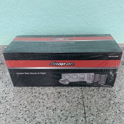 Snap-on Custom Shot Glasses And Flight Set SEALED BOX Brand New