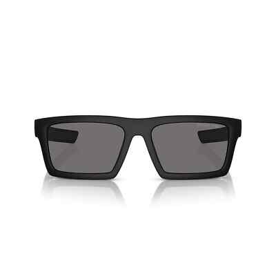 Pre-owned Prada Linea Rossa 02zsu Sunglasses 1bo02g Matte Black Dark Polarized Authentic In Gray