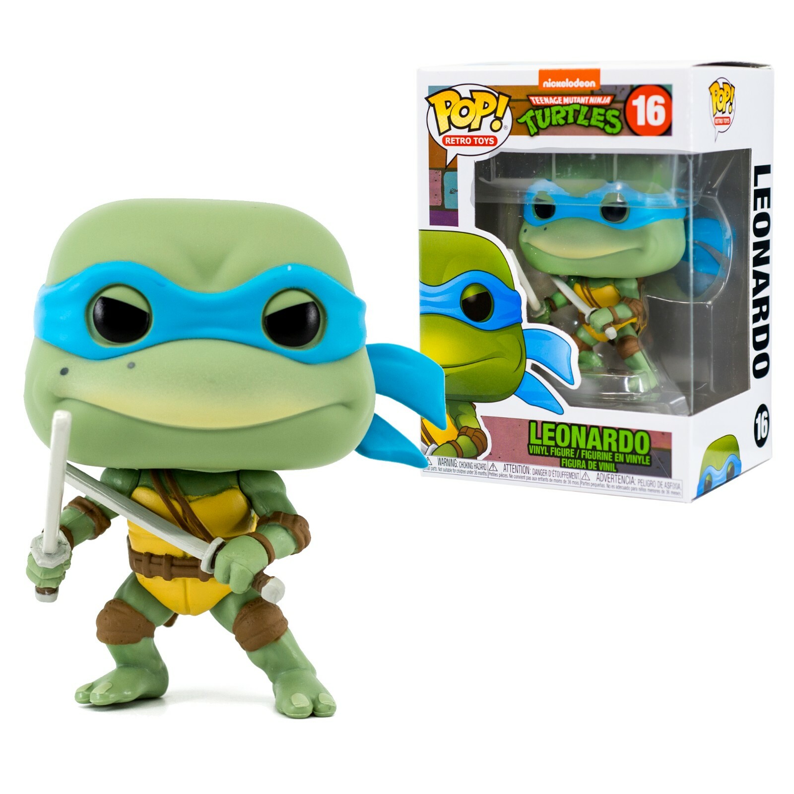 海外限定　funko pop 16 ニンジャタートルズ　レオナルド Teenage Mutant Ninja Turtles Leonardo Funko Pop #16 Retro