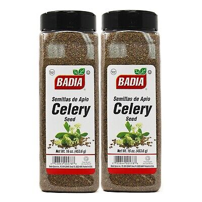 2 PACK Badia/Whole/Celery/Seed/Spice/Semillas/de/Apio/enteras/Kosher/2x16 oz