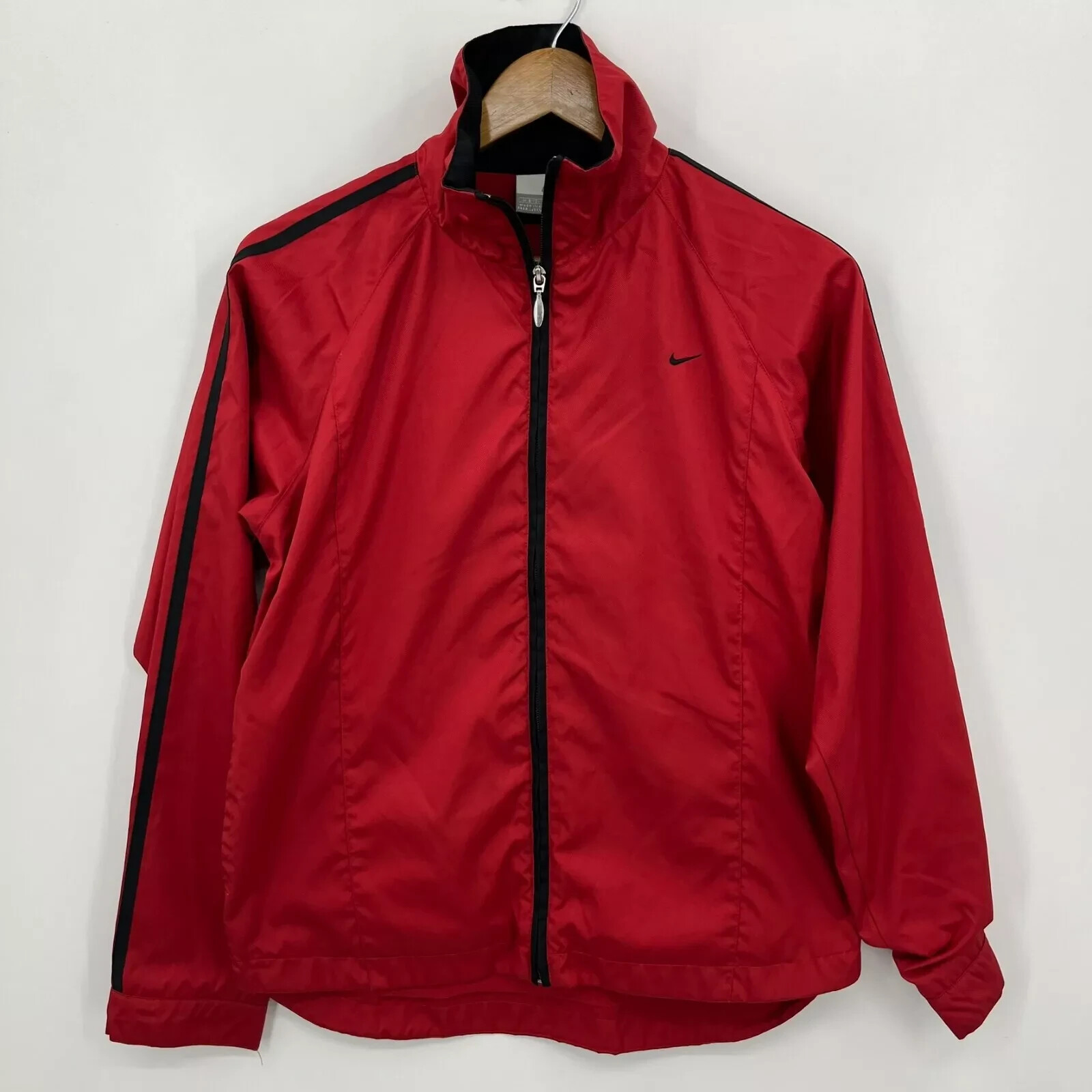 NIKE アウター　レッド　M Nike Windbreaker Jacket Women's M Red Full Zip Vtg Y2K Mock