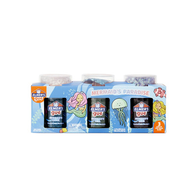 Elmer's Gue Premade Slime Mermaid's Paradise Slime Variety 3 Pack NEW