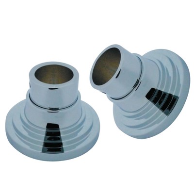 Kingston Brass SRP2711 Brass Shower Rod Base for MILANO Straight or Tension S...