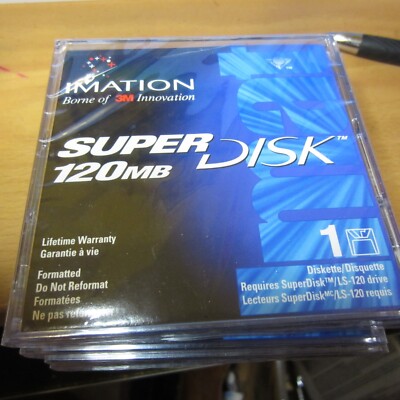 IMATION SUPER DISK  120 MB LOT 5 Brand New Sealed GREAT PRICE