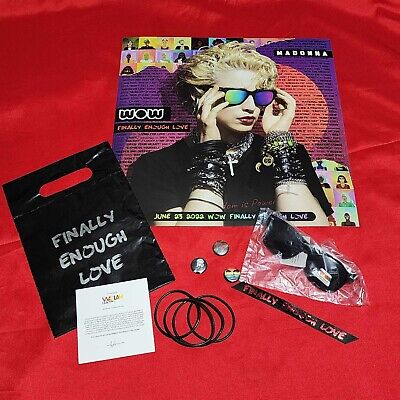 MADONNA PROMO KIT FINALLY ENOUGH LOVE Lithograph WOW Pride Party NYC glasses