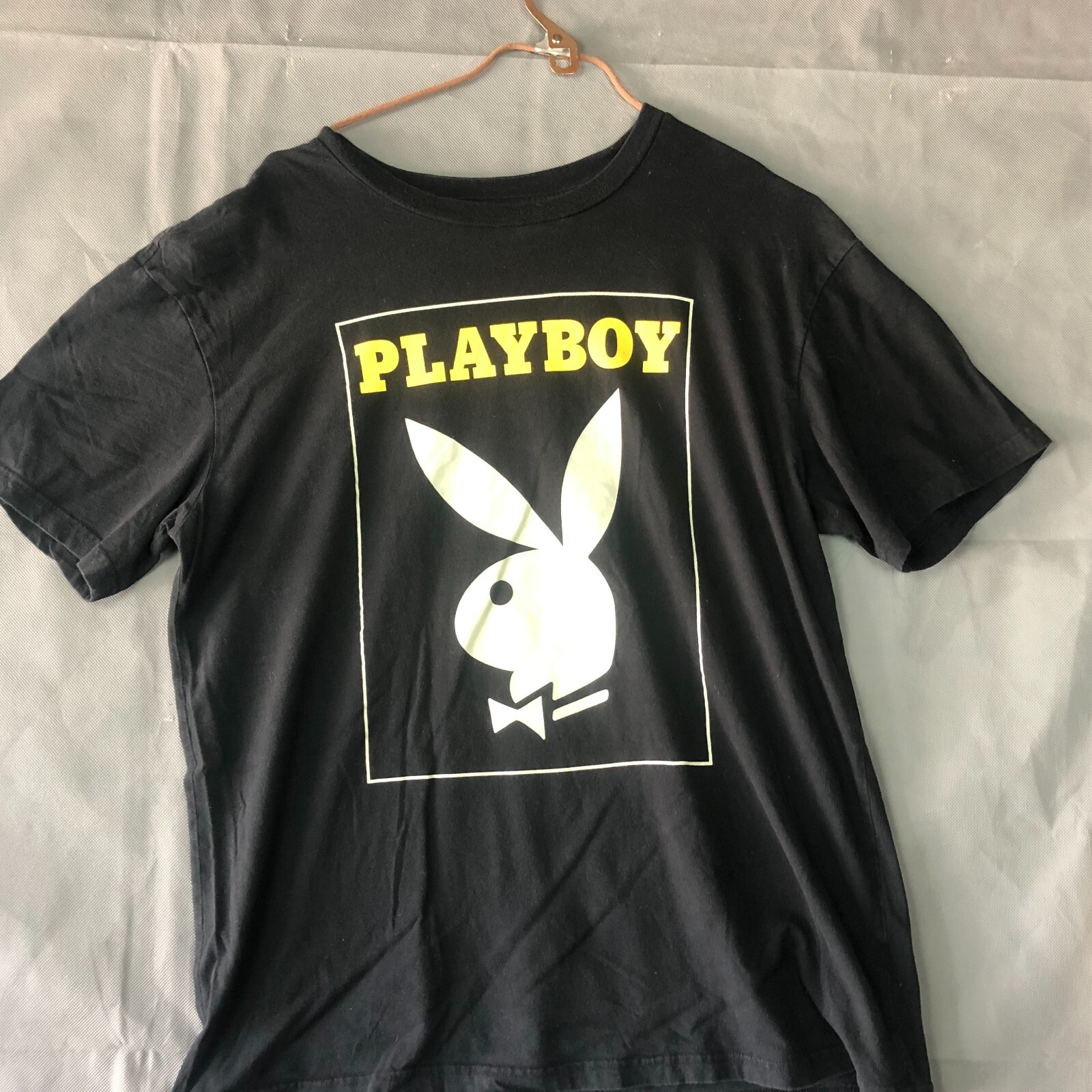 即完 希少XL】PLAYBOY/ASHLEY&PANDA Tシャツ 黒｜メンズ