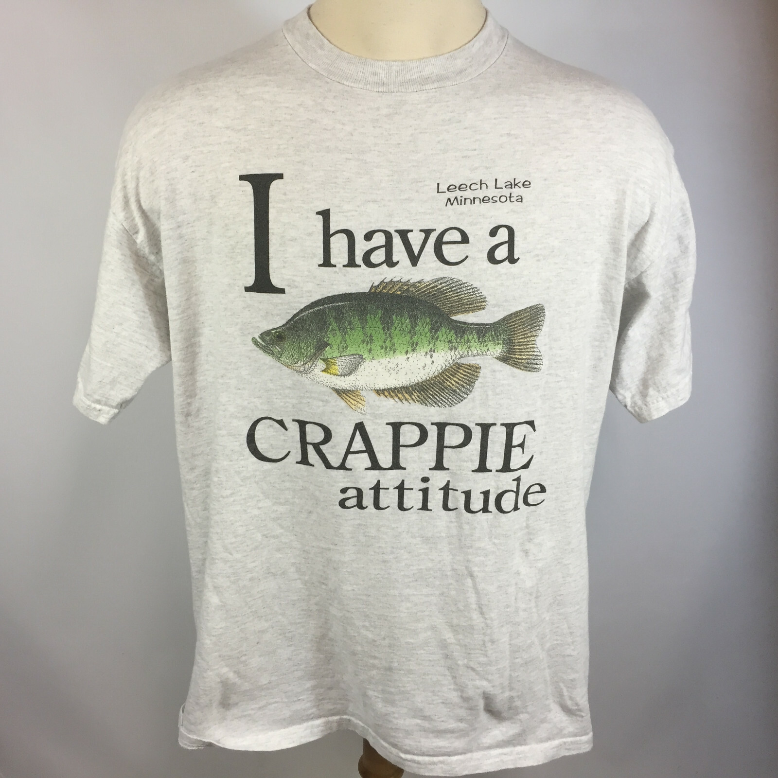 S@ 90s FishingFish CrappieAttitude Tシャツ S@ 90s FishingFish CrappieAttitude Tシャツ Stamp T-Shirt