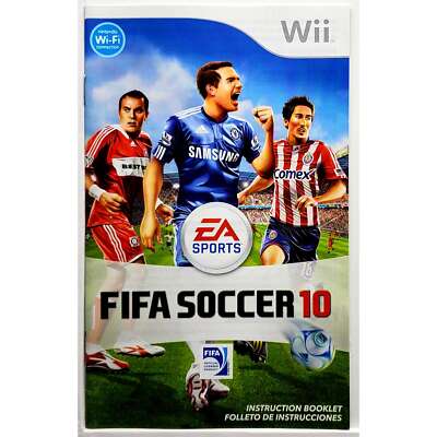 (Manual Only) FIFA Soccer 10 Nintendo Wii Excellent Original Instruction Booklet
