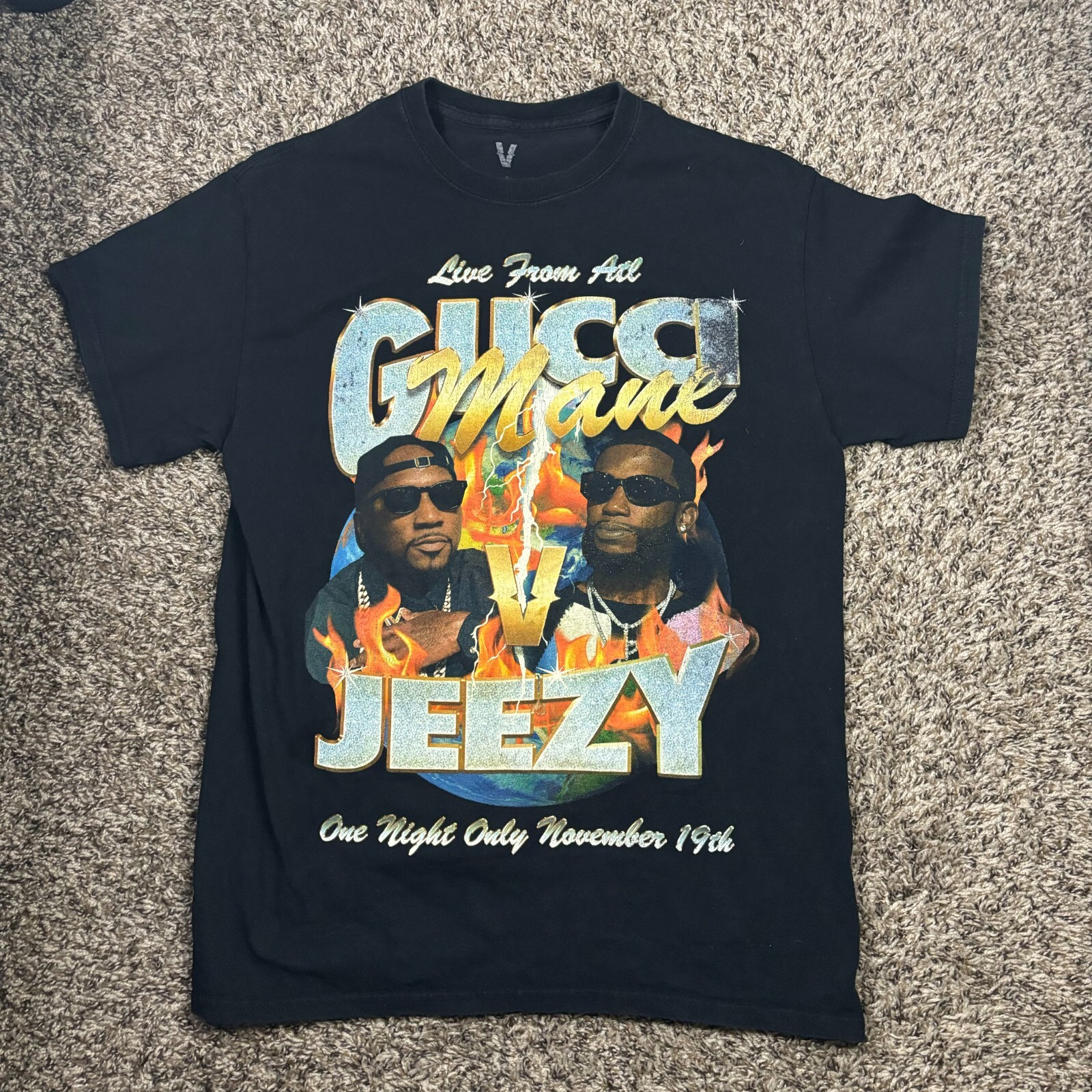 VERZUZ GUCCI MANE VS JEEZY ラップTシャツ ラッパー Verzuz Gucci Mane vs. Jeezy T-Shirt Black Men's - FW21 - US