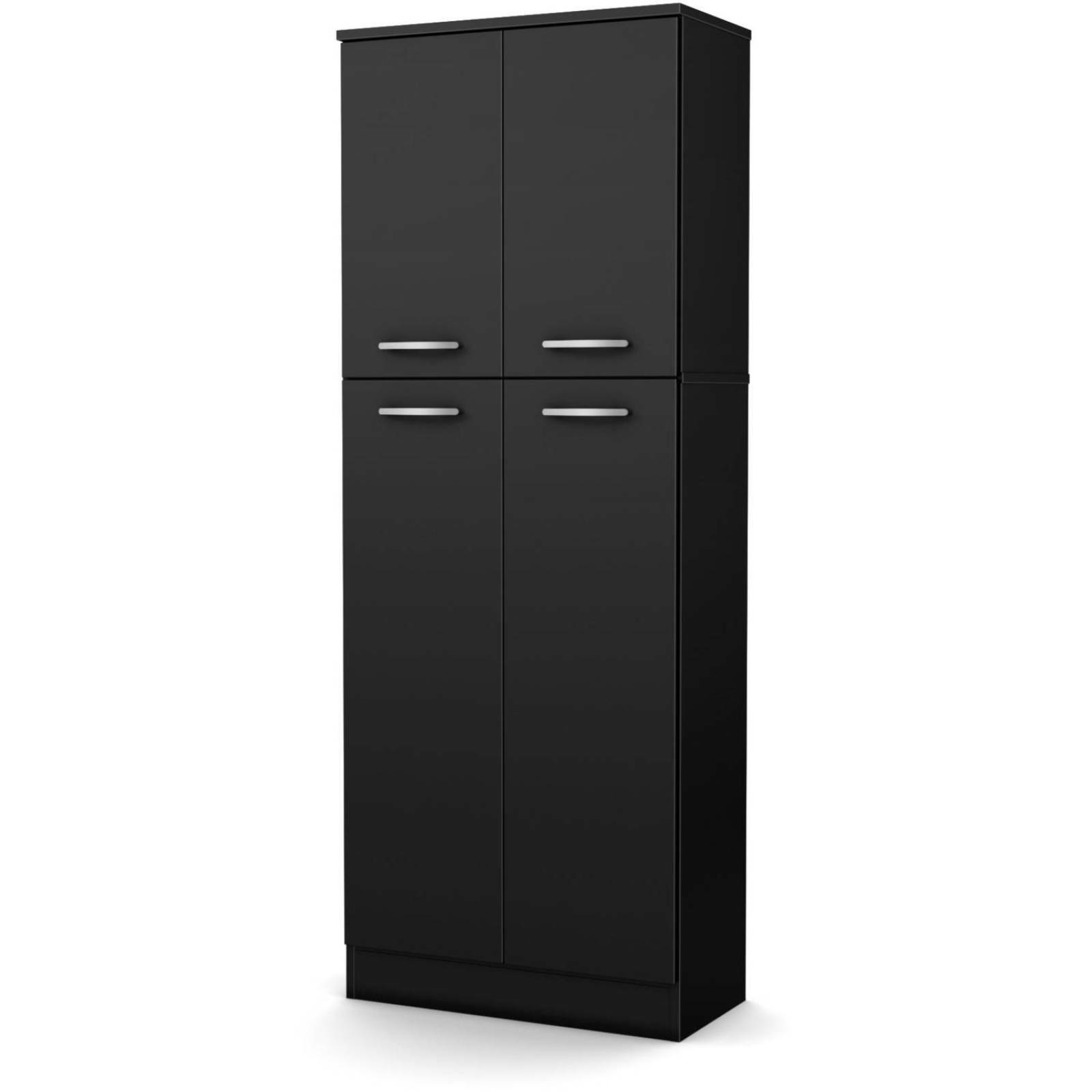 Details About Kitchen Pantry Storage Cabinet Tall 5 Shelf 4 Door Food Organizer Wood Cupboard
