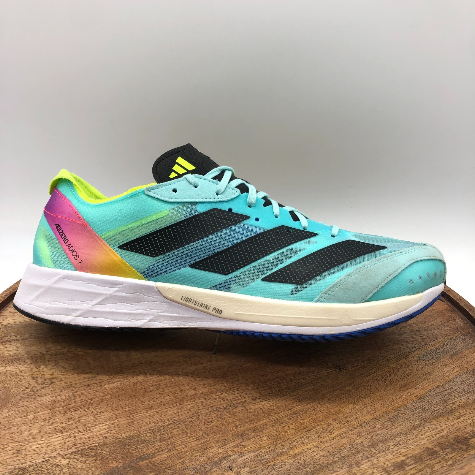 adidas Adizero Adios 7 WC Light Aqua Blue White Mens 11.5 adidas Adizero Adios 7 WC Light Aqua Blue White Mens 11.5