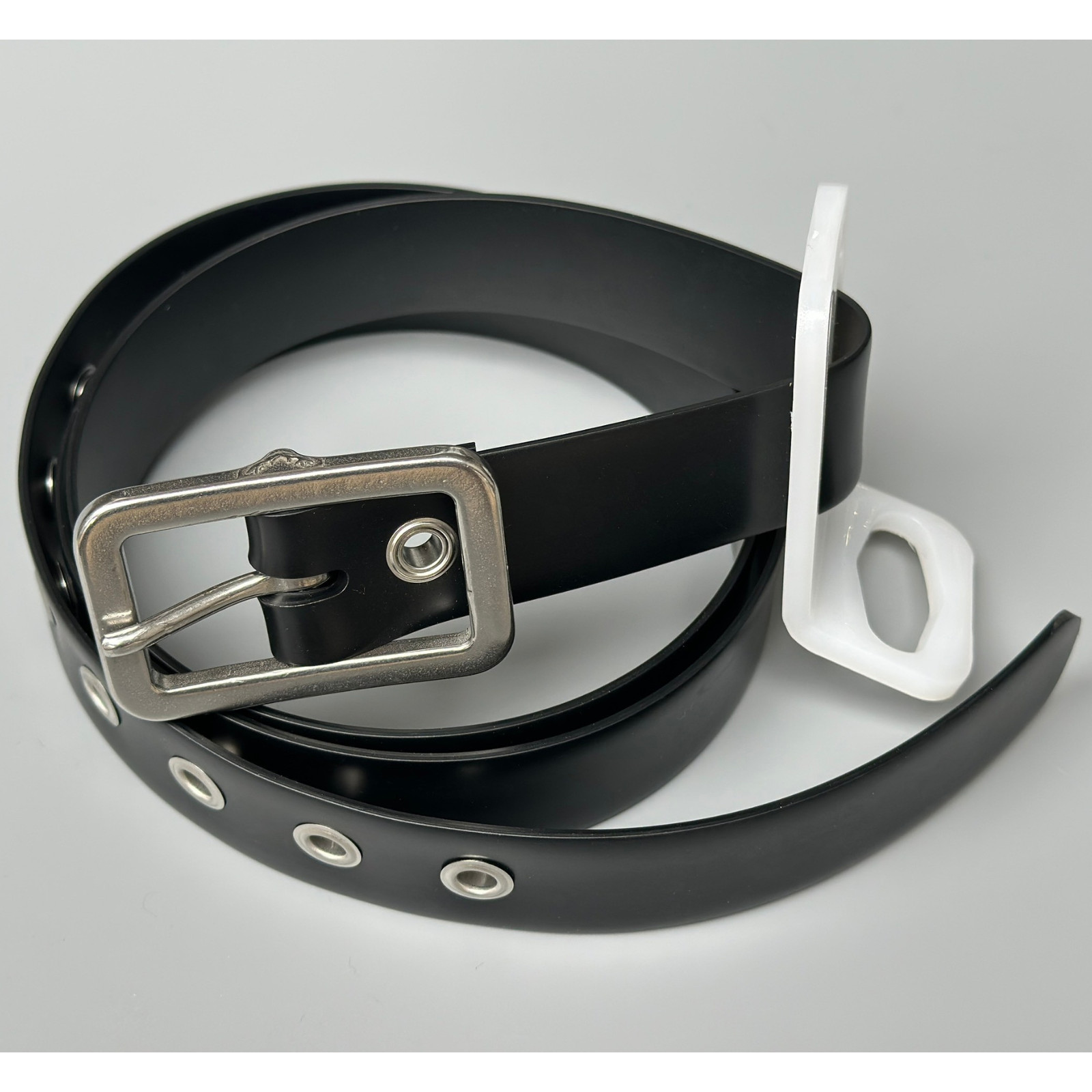 New Butchers Belt Clear Matte TPU Belt Stainless Steel Buckle with Steel Holder