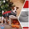 QBLEEV Warm Dog Coat Reflective Dog Winter Jacket, Waterproof Windproof Dog Turtleneck Clothes for Cold Weather, Fleece Dog Snowsuit Christmas Dog Vest Pet Apparel for Small Medium Large Dogs XL