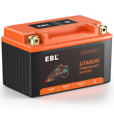 12V Motorcycle Battery Lithium 5Ah 300A for YTX7A-BS YTX9-BS YTZ10S-BS YT12A-B2