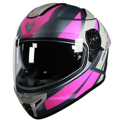 PT Helmets タンカラー Frank Thomas FT62 SV Tiger Helmet - Matt Gun/Silver/Pink