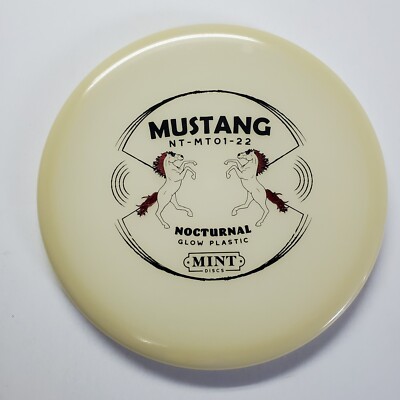 Mint Discs Nocturnal Glow Mustang 177 grams. Glow in the Dark Midrange Driver