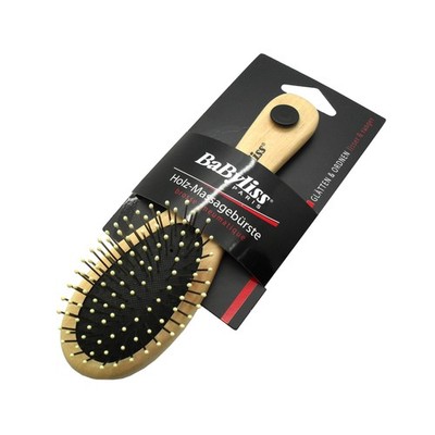 BaByliss Small Wooden Bristle Massage Hair Brush for Child Children Girls
