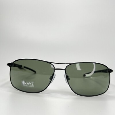 Sun Rayz PS 914 BK Black Aviator Polarized Full Rim Sunglasses 53[]17 140 mm