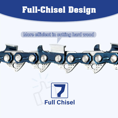 5PCS 18'' inch Chainsaw Chain Blade .325" .050  68 DL Full Chisel .050 -325-68DL