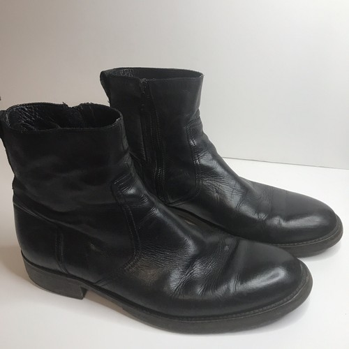 BELSTAFF Mens Atwell Ankle Fashion Boots, Black Leather, Size 42