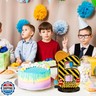 MiniInflat Construction 6th Birthday Number Sign Centerpiece Truck 6th Sign Construction Birthday Party Supplies Wooden Excavator Hat 6 Years Old Number for Boys Anniversary