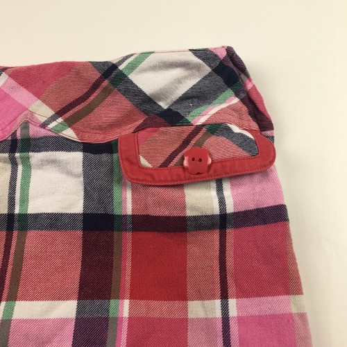 Gymboree Pink Plaid Adjustable Waist Skirt Skort Girls Size 12