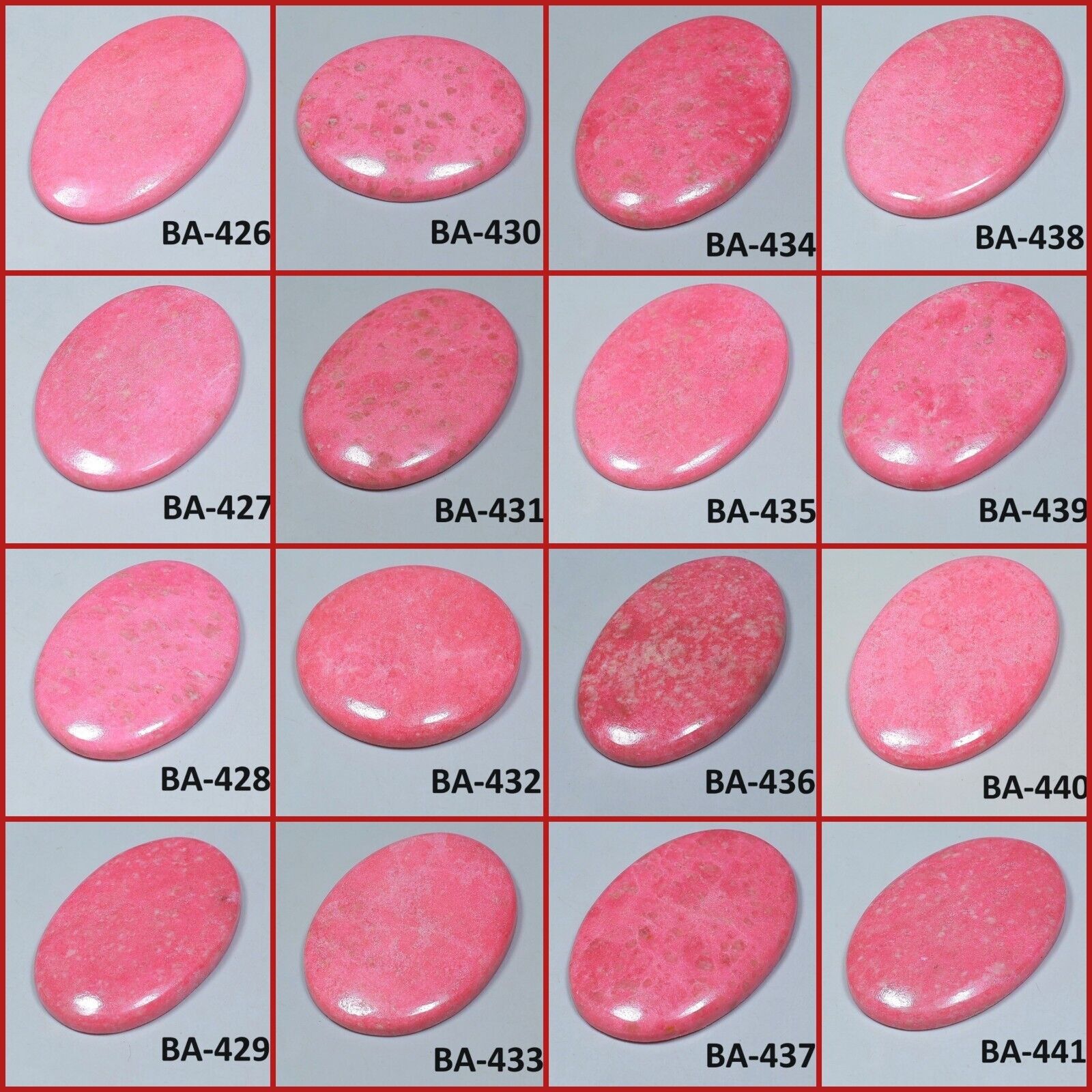 HIGH QUALITY NATURAL NORWAY PINK THULITE OVAL CABOCHON HIGH QUALITY NATURAL NORWAY PINK THULITE OVAL CABOCHON