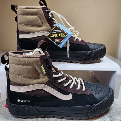 Vans Sk8-Hi Gore-Tex MTE 3 Sneaker Boot Black/Brown Mens Size 12 New