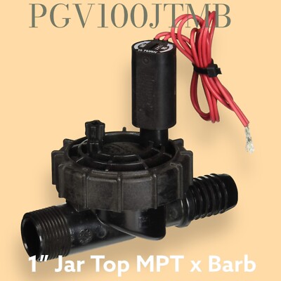 Hunter PGV100JTMB 1'' Jar Top Valve Male x Barb No Flow Control PGV 100 MB MPT