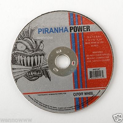 Lot 100  CutOff Wheel 3quot X 116quot X 38quot 40Pirahna Power41