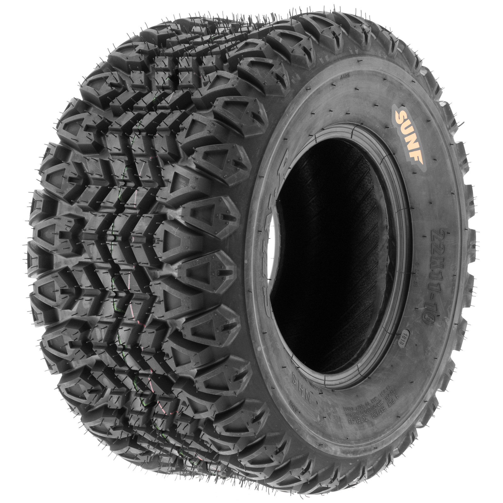 Set of 2 SunF 20x10-8 20x10x8 20-10-8 ATV Golf Cart Tires All Terrain 4 Ply G003