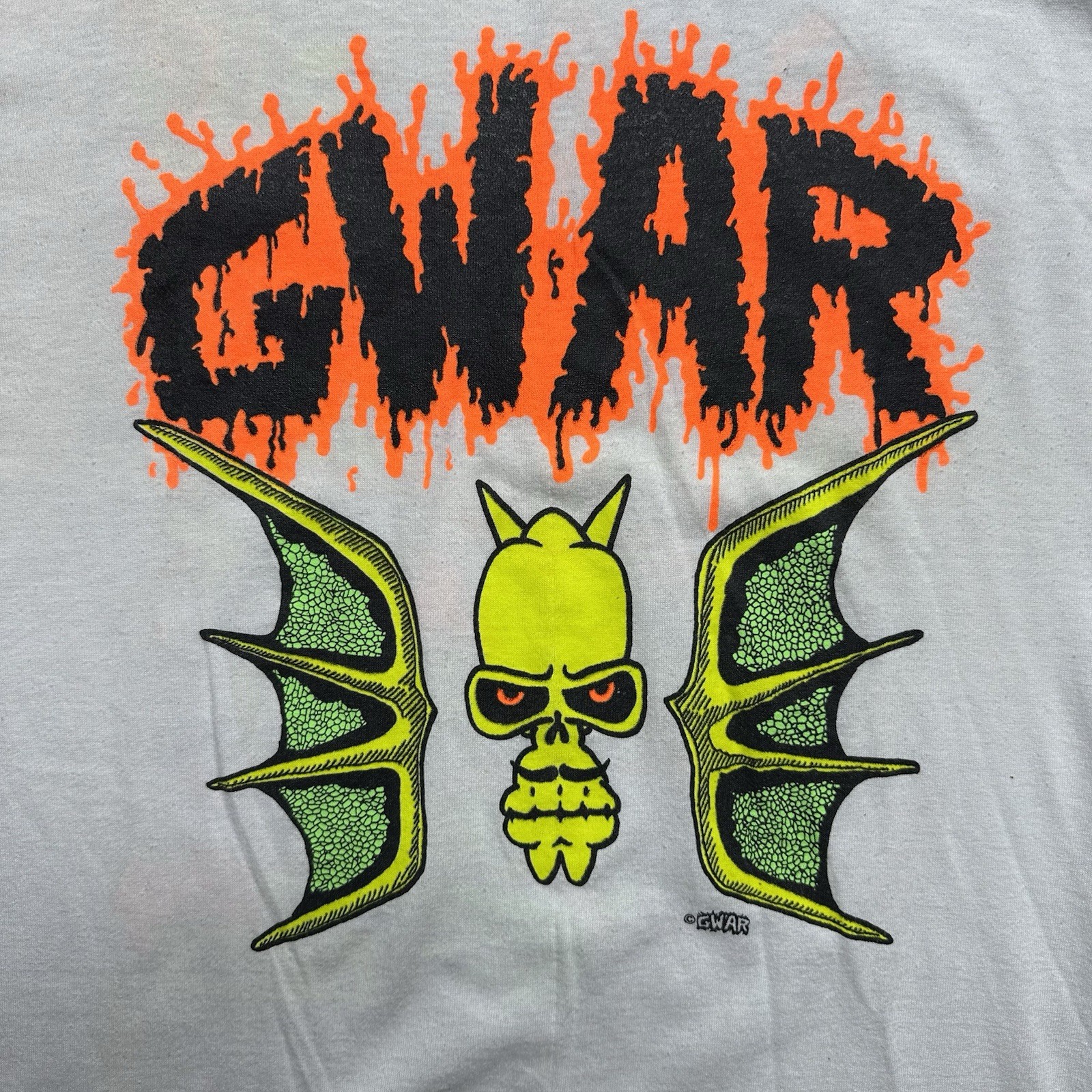 Vintage 80s GWAR Heavy Metal Band This Is You On T-shirt Size Large White