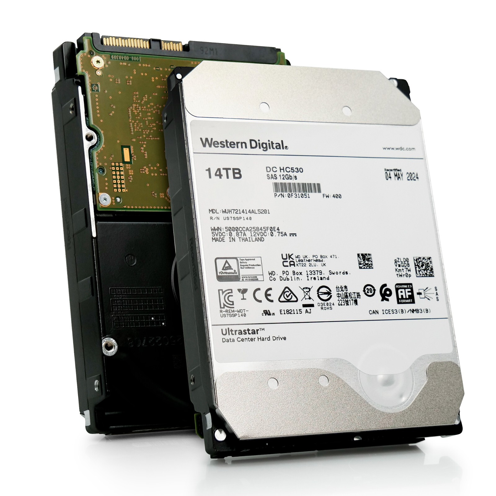 [通電時間0 2個セット28TB]大容量HDD WD 14TB HC530 Amazon.com: Western Digital 14TB Ultrastar DC HC530 SATA HDD