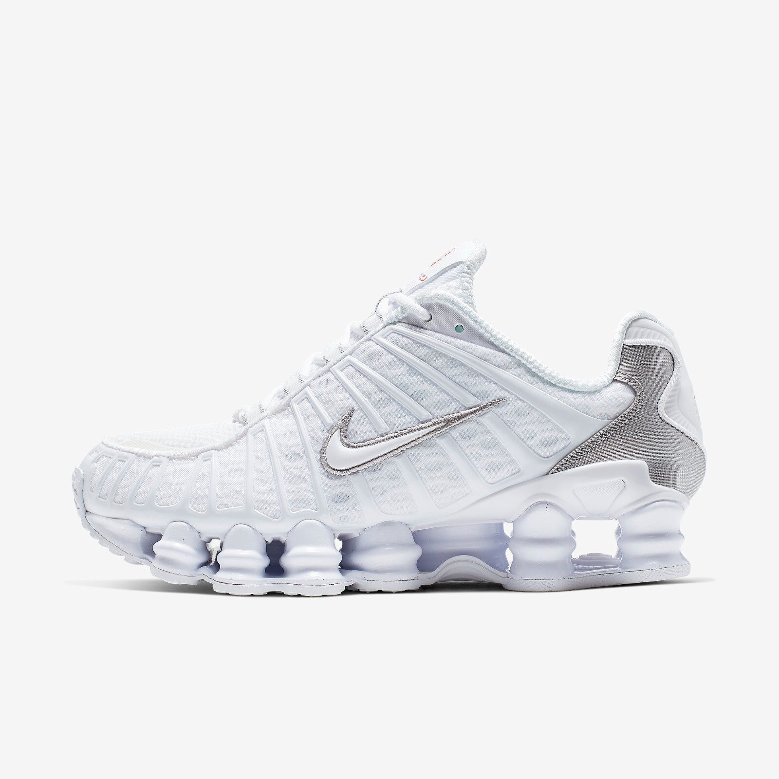 

Кроссовки Nike Shox TL White and Max Orange AR3566-100 WMNS Shoes, White/metallic silver/max orange/white, Nike Shox TL White and Max Orange