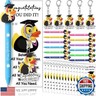 Sinload 24 Sets Graduation Gifts Bulk Graduation Pens End of Year Student Duck Pens Duck Keychain Greeting Cards Diploma Gifts for University College Middle High School Graduate Party
