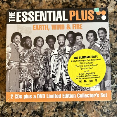 The Essential Plus Earth Wind & Fire 2-CD/DVD Brand New Sealed Rare OOP