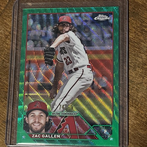 シェーンボーデン 2023 Topps Chrome Zac Gallen Green Wave Refractor • #49 • 74