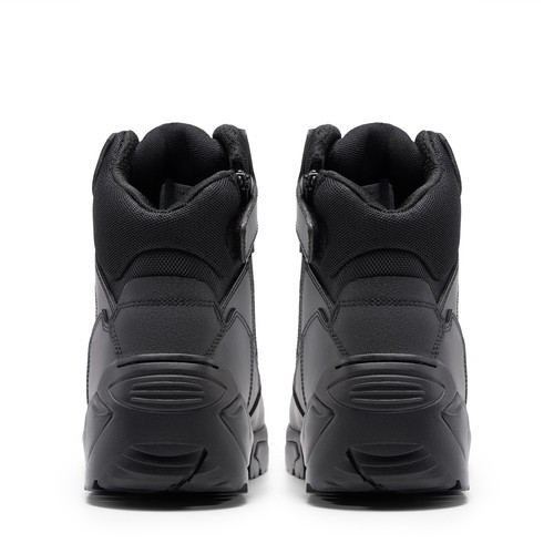 Men's Military Tactical Work Boots Side Zipper Motorcycle Combat Boots